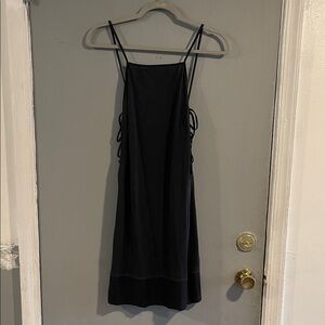 Solemio Backless Cutout Sheer Dress Size M